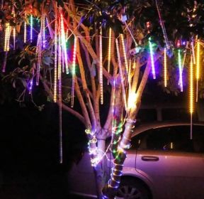 8 Tube Meteor Shower Lights Outdoor String Lights Waterproof Garden Lights For Wedding Party Christmas Xmas Decoration