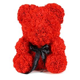 Rose Bear Box Mother's Gift For Mother Valentine's Day Gift - red