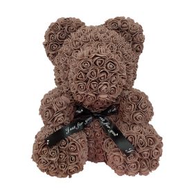 Rose Bear Box Mother's Gift For Mother Valentine's Day Gift - coffee