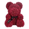 Rose Bear Box Mother's Gift For Mother Valentine's Day Gift - claret