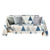 Blue White Triangles Sofa Towel Elk Single Sofa Cover Polyester Cotton Couch Cover Arm Chair Sofa Slipcover - Default