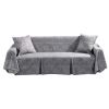 Grey Sofa Cover Home Textile Slipcover Love Seat Towel Couch Cover - Default