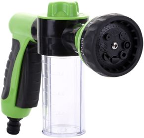 Foam Sprayer Nozzle Garden Water Hose Soap Dispenser Gun - Green