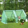 Outoodor mini greenhouse helps to protect plants;   Open Conservatory; XH - Square-green