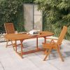 Patio Table 78.7"x39.4"x29.5" Solid Wood Eucalyptus - Brown