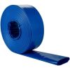 Swimming Pool Backwash Drain Hose PVC Fabric Flat Hose - Blue - 1-1/2" x 105'