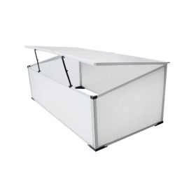 Cold Frame 2 Lids 3' 7" x 1' 4" x 1' 10" - Transparent