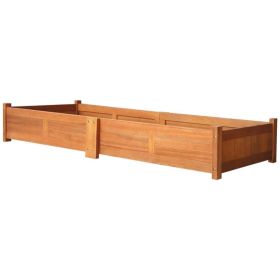 vidaXL Garden Raised Bed Acacia Wood 78.7"x19.7"x9.8" - Brown