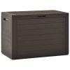 vidaXL Patio Storage Box Brown 30.7"x17.3"x21.7" - Brown