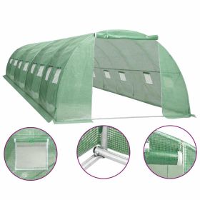 vidaXL Greenhouse 344.4 ftÂ¬â‰¤ 26.2'x13.1'x6.6' - Green