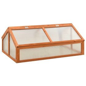 vidaXL Greenhouse 47.2"x31.5"x19.7" Firwood - Yellow