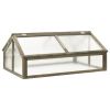 vidaXL Greenhouse Gray 44.8"x31.4"x19.6" Firwood - Grey