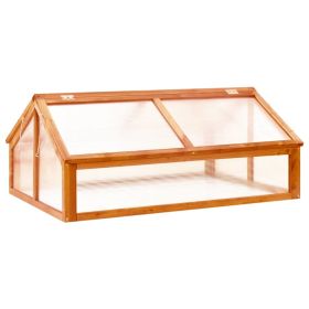 vidaXL Greenhouse Brown 44.8"x31.4"x19.6" Firwood - Brown