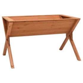 vidaXL Planter 35.4"x21.7"x22" Firwood - Brown