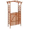 vidaXL Pergola with Gate 45.7"x15.7"x80.3" Solid Firwood - Brown