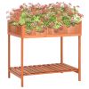 vidaXL Herb Planter 31.5"x23.6"x31.5" Solid Firwood - Brown