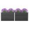 vidaXL Garden Raised Bed 78.7"x19.7"x35.8" WPC Gray - Grey