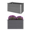 vidaXL Garden Raised Bed WPC 39.4"x19.7"x21.3" Gray - Grey