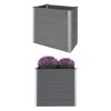 vidaXL Garden Raised Bed WPC 39.4"x19.7"x35.8" Gray - Grey