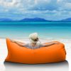 Inflatable Lounger Air Sofa Lazy Bed Sofa Portable Organizing Bag Water Resistant for Backyard Lakeside Beach Traveling Camping Picnics - Orange