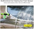 Foam Sprayer Nozzle Garden Water Hose Soap Dispenser Gun - Green