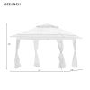 Gazebo Canopy Soft Top Outdoor Patio Gazebo Tent Garden Canopy for Your Yard, Patio, Garden, Outdoor or Party - khaki