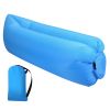 Inflatable Lounger Air Sofa Lazy Bed Sofa Portable Organizing Bag Water Resistant for Backyard Lakeside Beach Traveling Camping Picnics - Skyblue