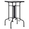 vidaXL Mosaic Side Table Black and White Ceramic - Black