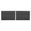 vidaXL Garden Raised Bed 78.7"x39.4"x35.8" WPC Gray - Grey