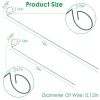 10Pcs Plant Support Stakes Garden Flower Single Stem Support Stake Iron Plant Cage Support Ring - 16in