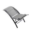 2PCS Set Chaise Lounges Outdoor Lounge Chair Lounger Recliner Chair For Patio Lawn Beach Pool Side Sunbathing - Gray