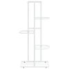 vidaXL 5-Floor Flower Stand 16.9"x8.7"x38.6" White Metal - White