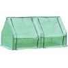 Outoodor mini greenhouse helps to protect plants;   Open Conservatory; XH - Square-green