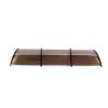 DIY 120"x 40" Window Awning Front Door Canopy Cover Yard Garden Outdoor RT - Brown