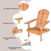 Eucalyptus Chair Foldable Outdoor Wood Lounger Chair - natural