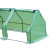 Outoodor mini greenhouse helps to protect plants;   Open Conservatory; XH - Square-green