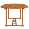 Patio Table 78.7"x39.4"x29.5" Solid Wood Eucalyptus - Brown