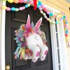 2023 Easter Rabbit Wreath Colorful Easter Rabbit Garlands Door Oranments Happy Easter Party Decor Bunny Wall Front Door Hanging - Only rabbit - CN