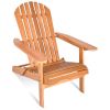 Eucalyptus Chair Foldable Outdoor Wood Lounger Chair - natural