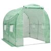 vidaXL Greenhouse 43.1 ftÂ¬â‰¤ 6.6'x6.6'x6.6' - Green