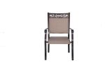 Aluminum Dining Chair 4PCS/SET  - Alum - Without Cushion