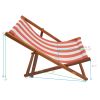 Outdoor/ beach /swimming pool /populus wood sling chair Orange Stripe color:Orange  - Orange