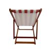 Outdoor/ beach /swimming pool /populus wood sling chair Orange Stripe color:Orange  - Orange