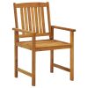 Patio Chairs 6 pcs Solid Acacia Wood - Brown