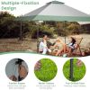 13 x 13 Feet Pop-Up Patio Canopy Tent with Shelter and Wheeled Bag - Green and Gray