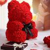 Rose Bear Box Mother's Gift For Mother Valentine's Day Gift - beige