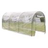 vidaXL Outdoor Greenhouse Large Portable Gardening Plant Hot House - Transparent