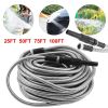 304 Stainless Steel Garden Water Hose Pipe 25/50/75/100FT Flexible Lightweight - 25ft