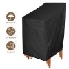 High Back Outside Chair Cover - black