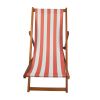 Outdoor/ beach /swimming pool /populus wood sling chair Orange Stripe color:Orange  - Orange